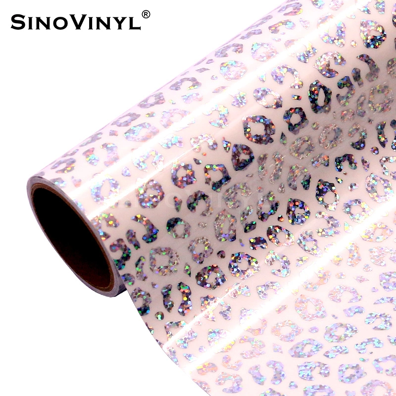 SINOVINYL Hot Sale Lajas holográficas Mosaic Plotter Plotter Plata Cuenco de corte Caja de regalo papel permanente de vinilo