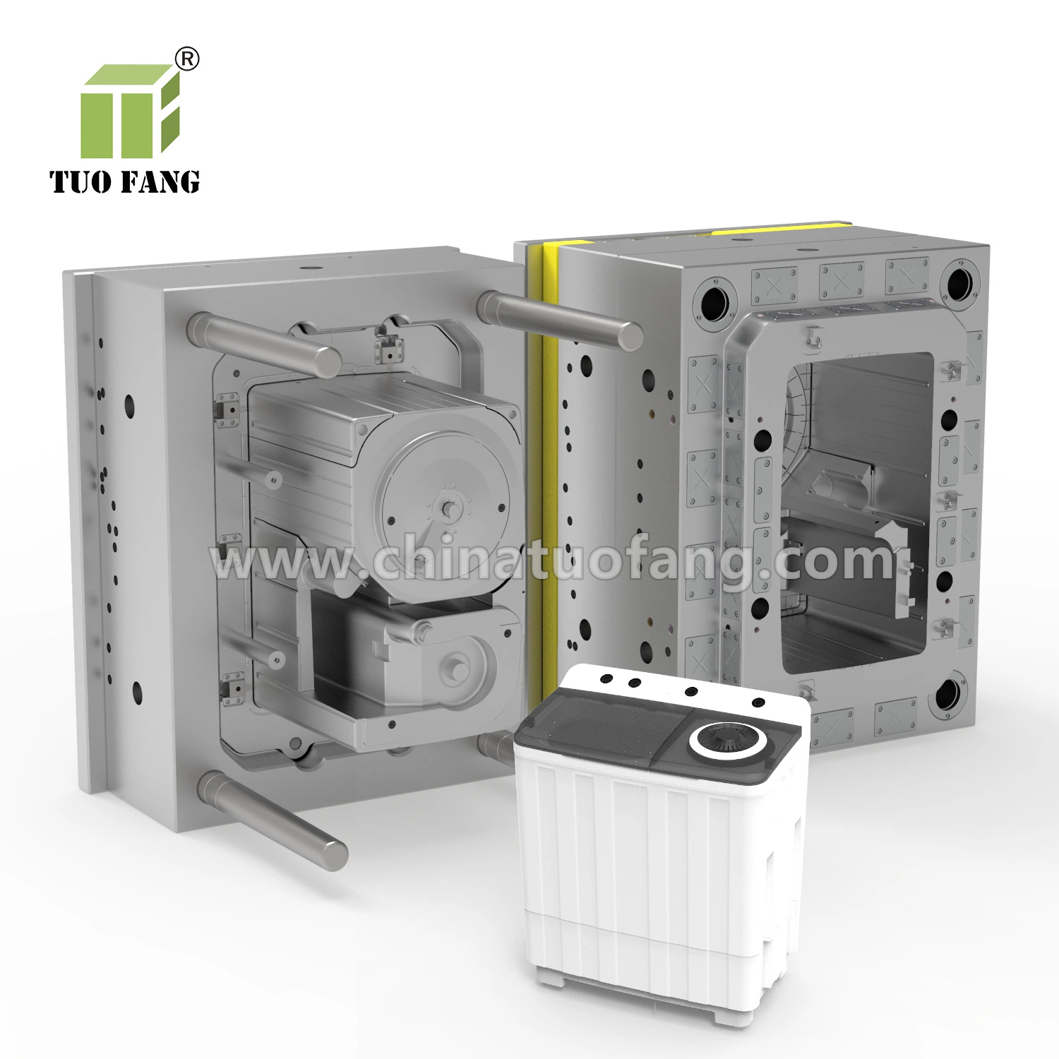 Plastic Injection Mould for Washing Machine Cover Plastic Auto Mould Home Appliance Mold