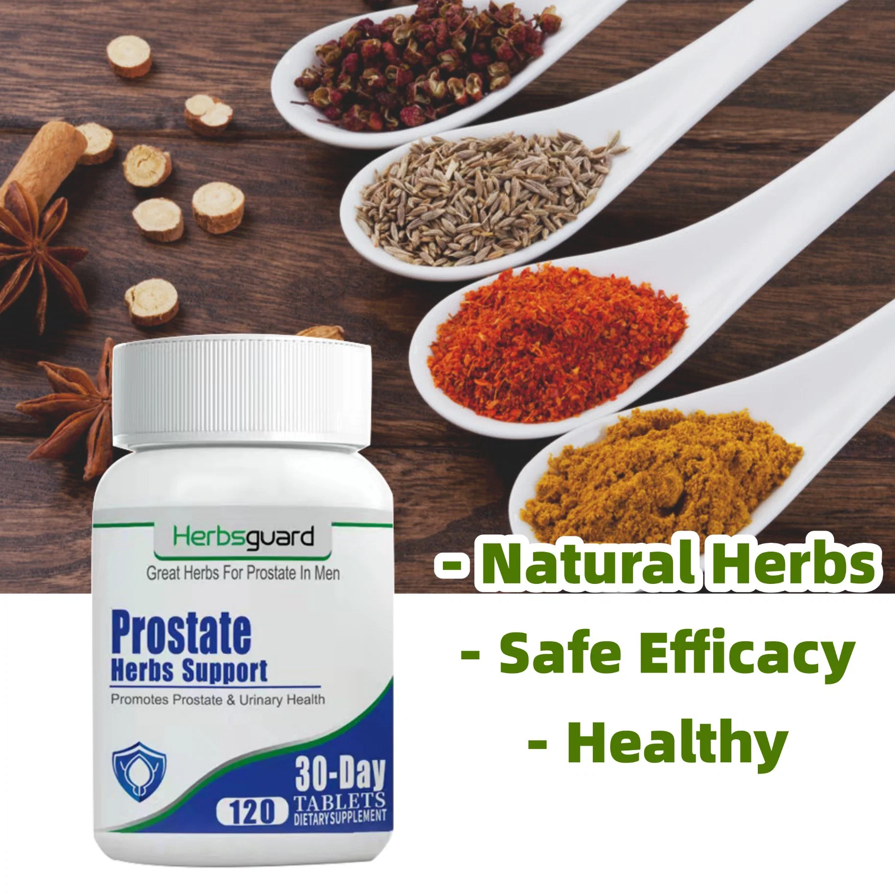 Natural Herbs Safe Efficacy Men Problem Solution Prostate Fluent Urine No Pain Health Support Dietary Supplement