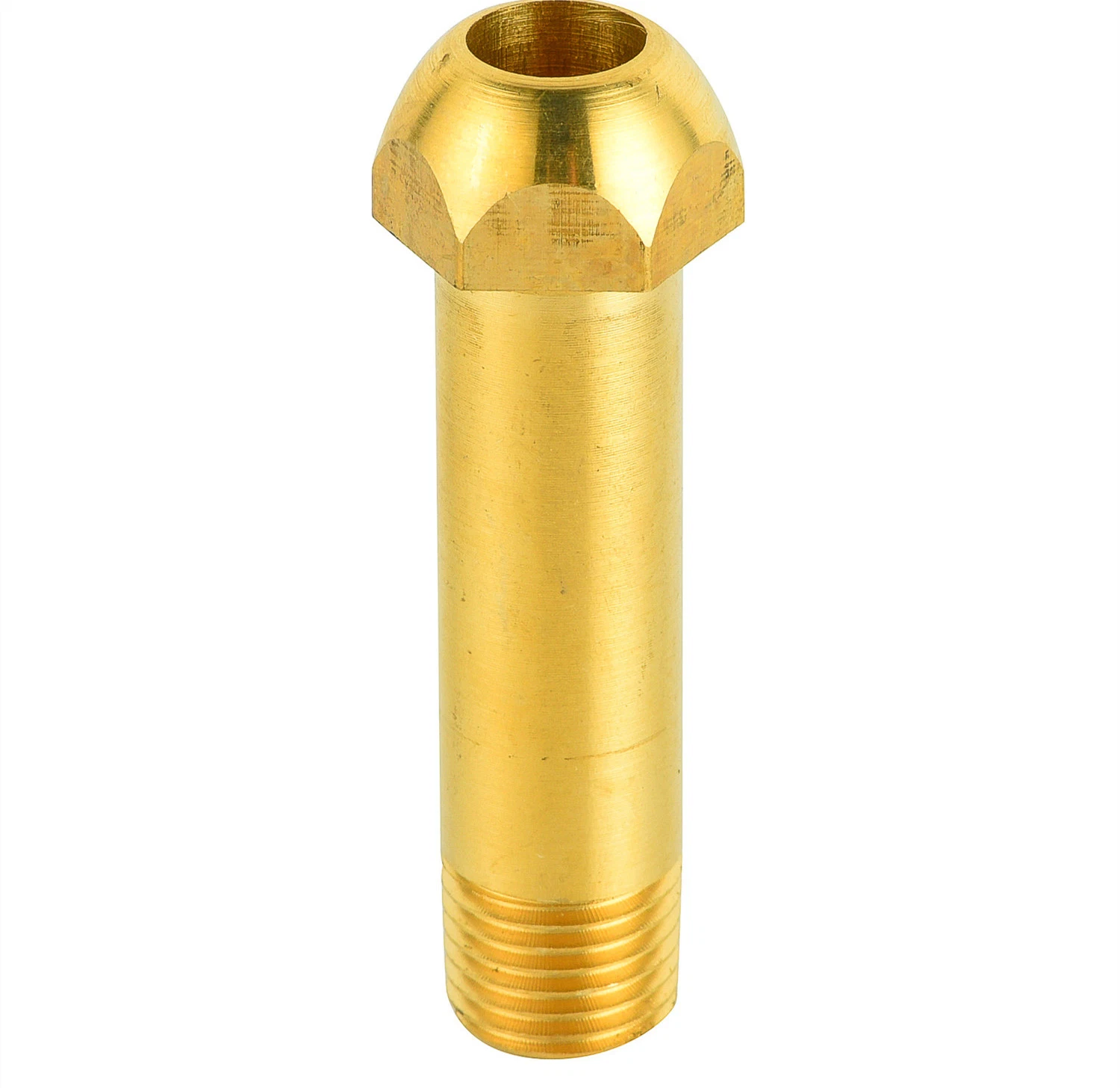 SAE Standard Pipe Short Pol Hose End Gas Flare Connector Brass Flare Tube Fitting