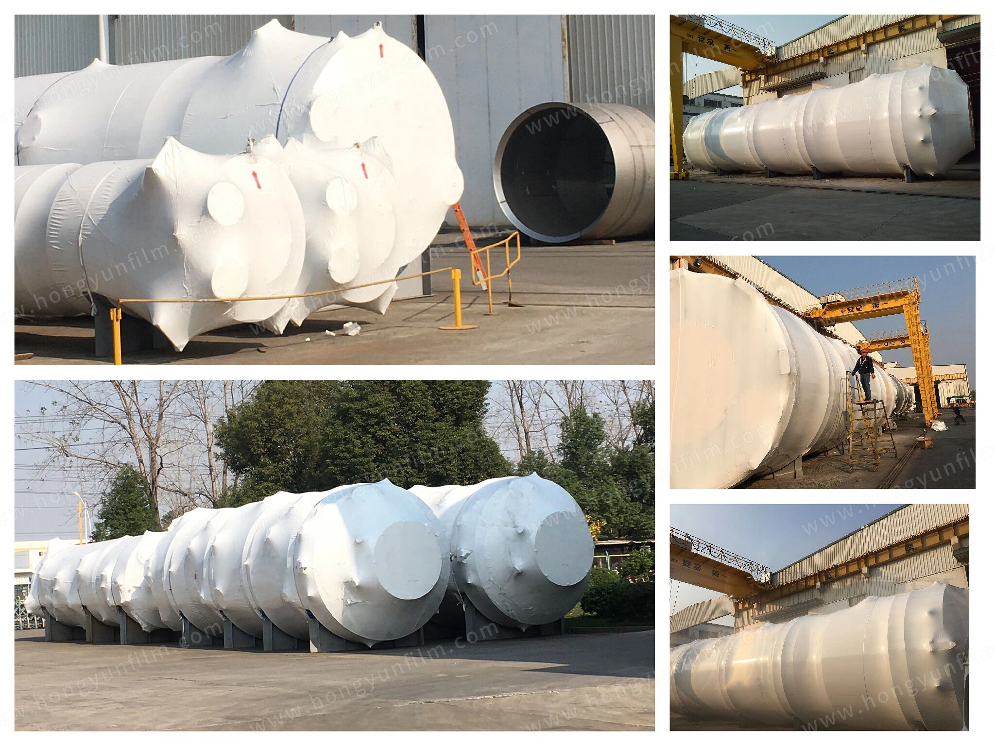 8mil, 9mil, 10mil, 12mil Boat, Marine, Car, Scaffold Packing White Color Shrink Wrap, Roof Wrap