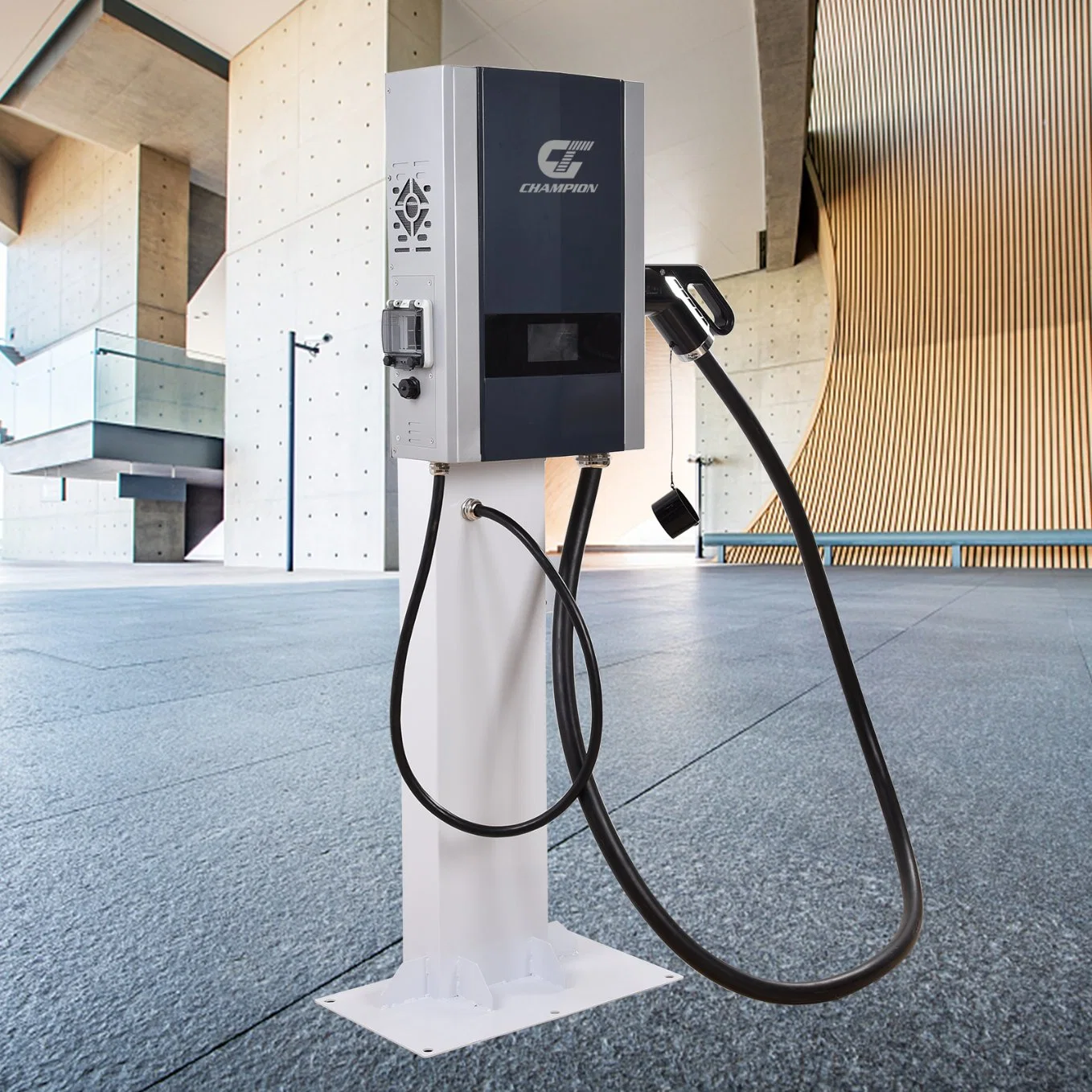 سيارة كهربائية من المستوى 50 أمبير 1 جيجابايت/T Ocpp EV Charger بقدرة 30 كيلو واط شاحن سيارة بشاشة شاحن سيارة مع التيار المستمر للسيارة