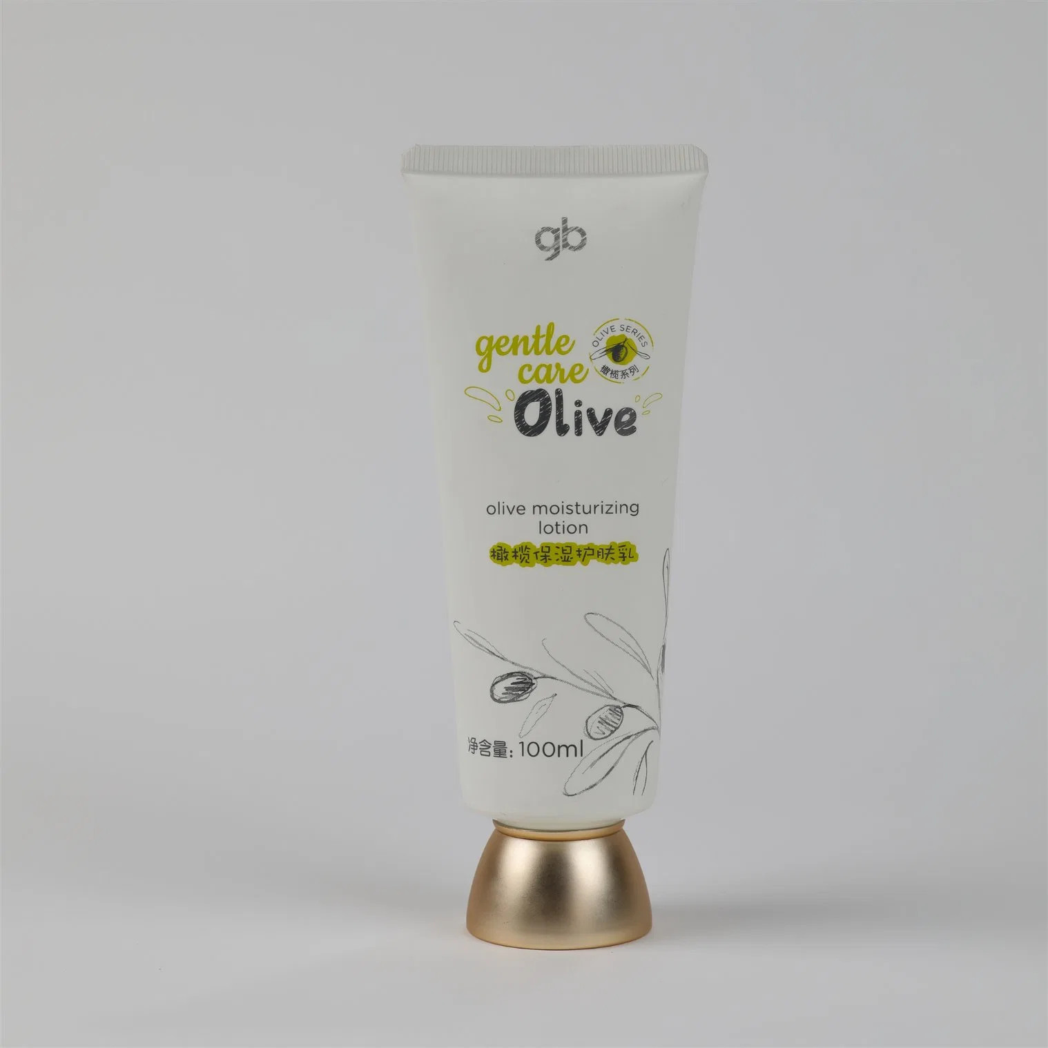 Wholesale/Supplier Olive Moisturizing Lotion Tube Plastic Soft Touch Cosmetic Packaging Tube