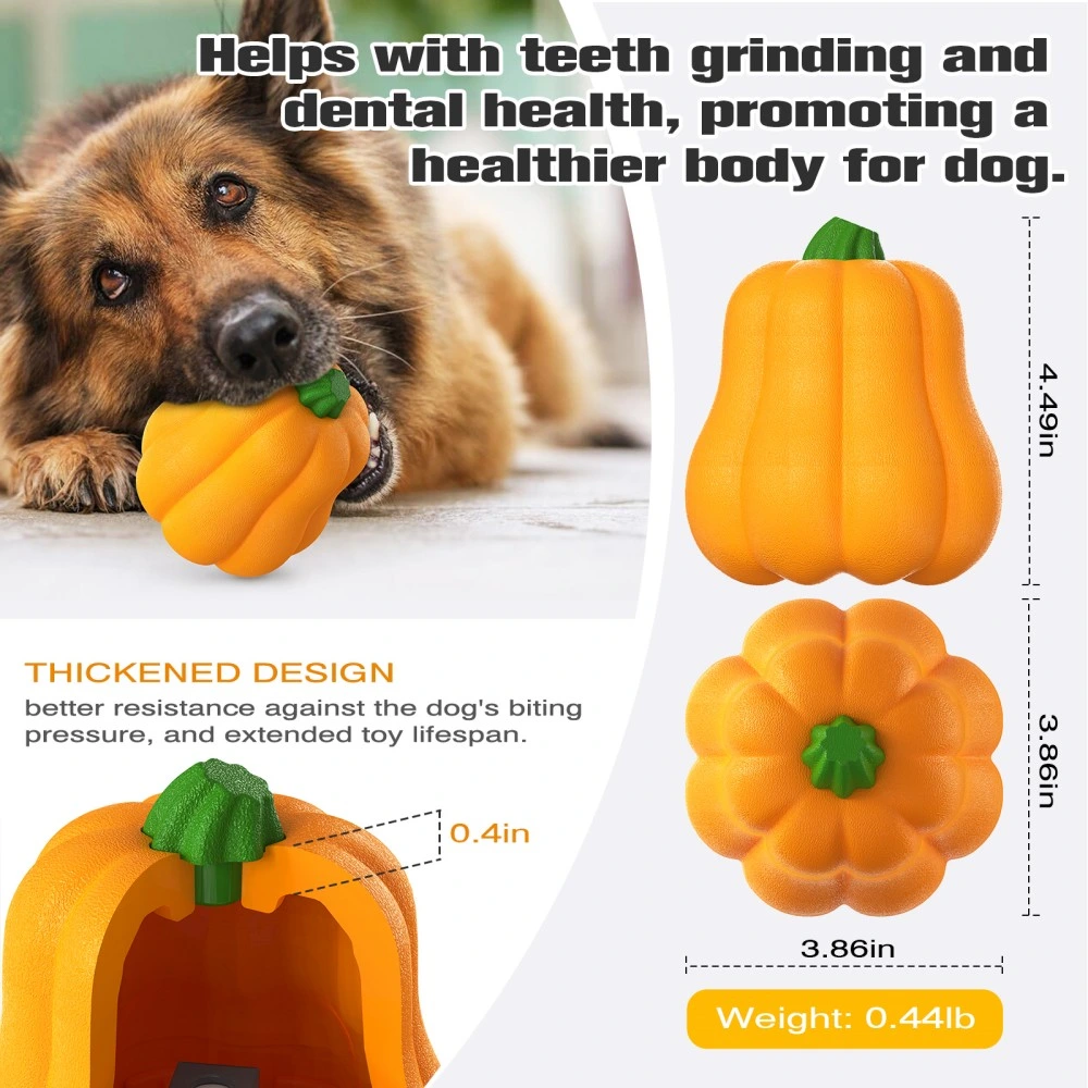 Christmas Gifts Pumpkin Shaped Latex Dog Toy Squeaky Pet Sound Toys