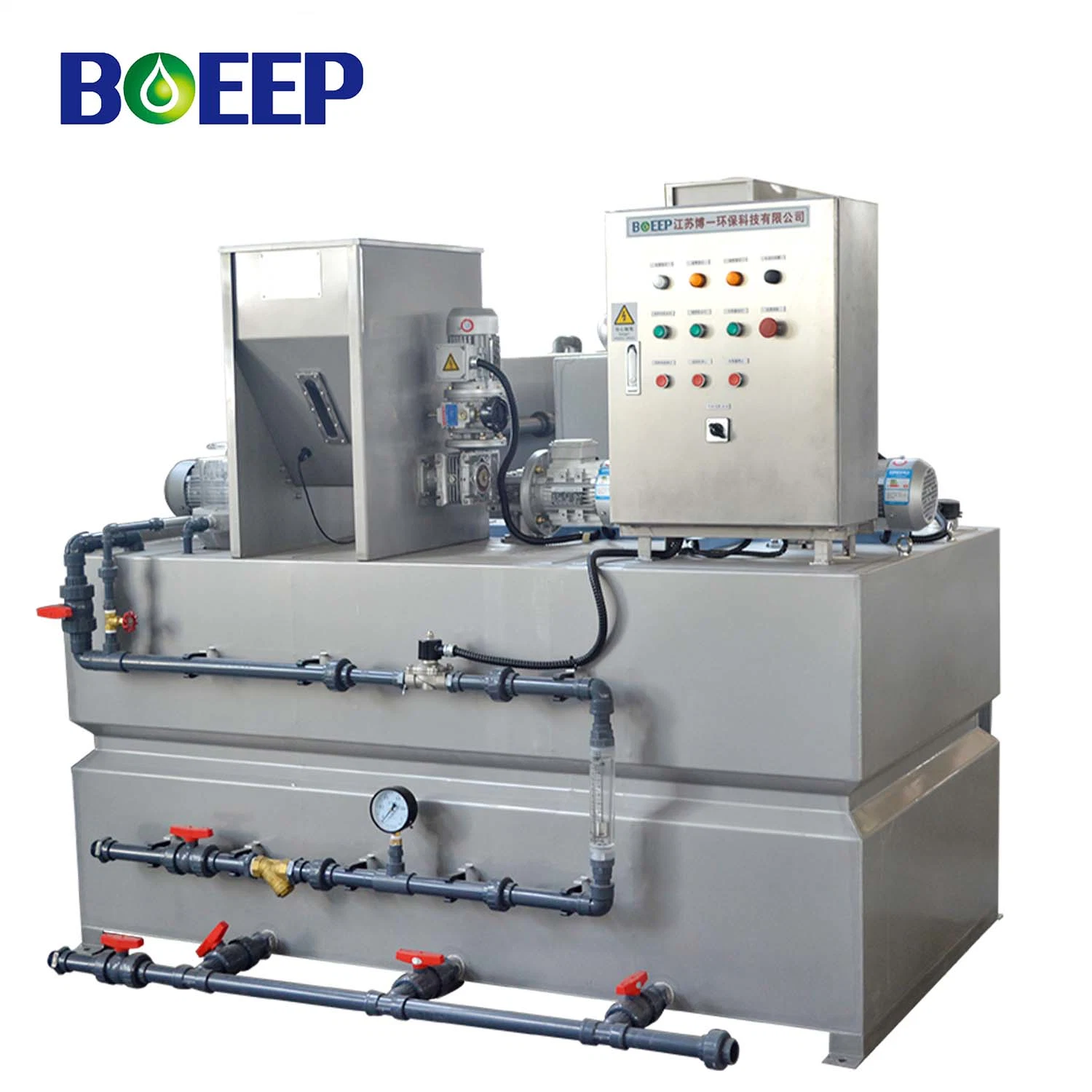 PAM Polymer Flocculation Tank Water Treatment with Chemical Dosing Skid