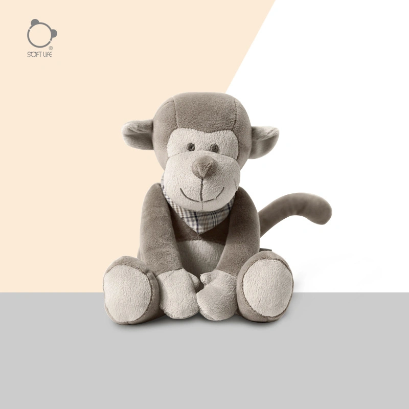 Monkey animal en peluche doux floue l'usine de jouets en peluche faits à la main d'enfants