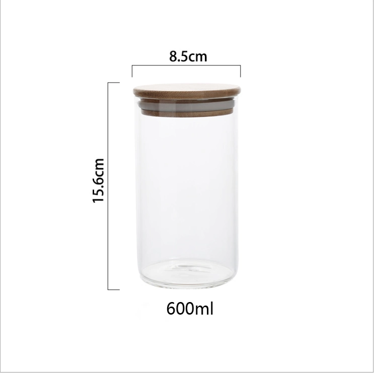 Customized Style High Borosilicate Glass Storage Bottle for Food