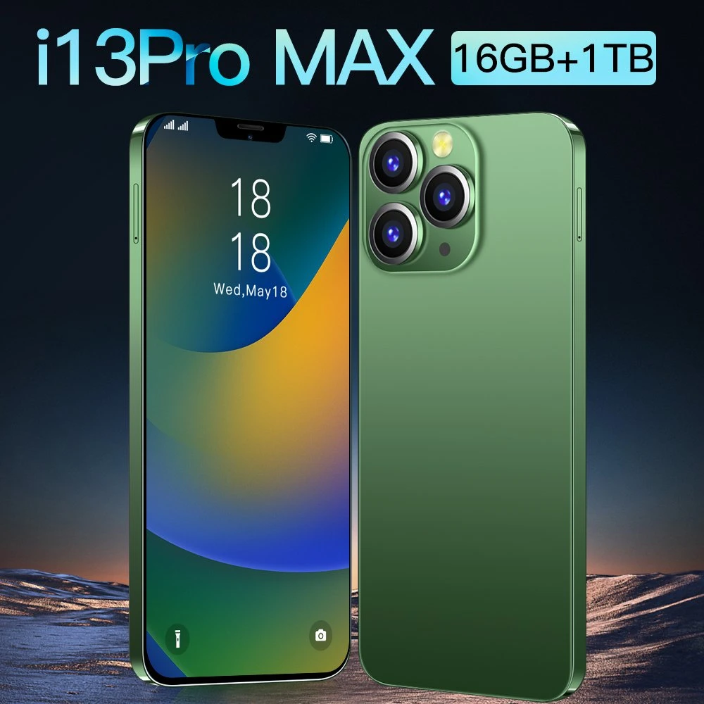 Envio rápido Novíssimo 16+1tb I13PRO Smartphone Max 4G 5g LTE chamada de telefone móvel de alta qualidade