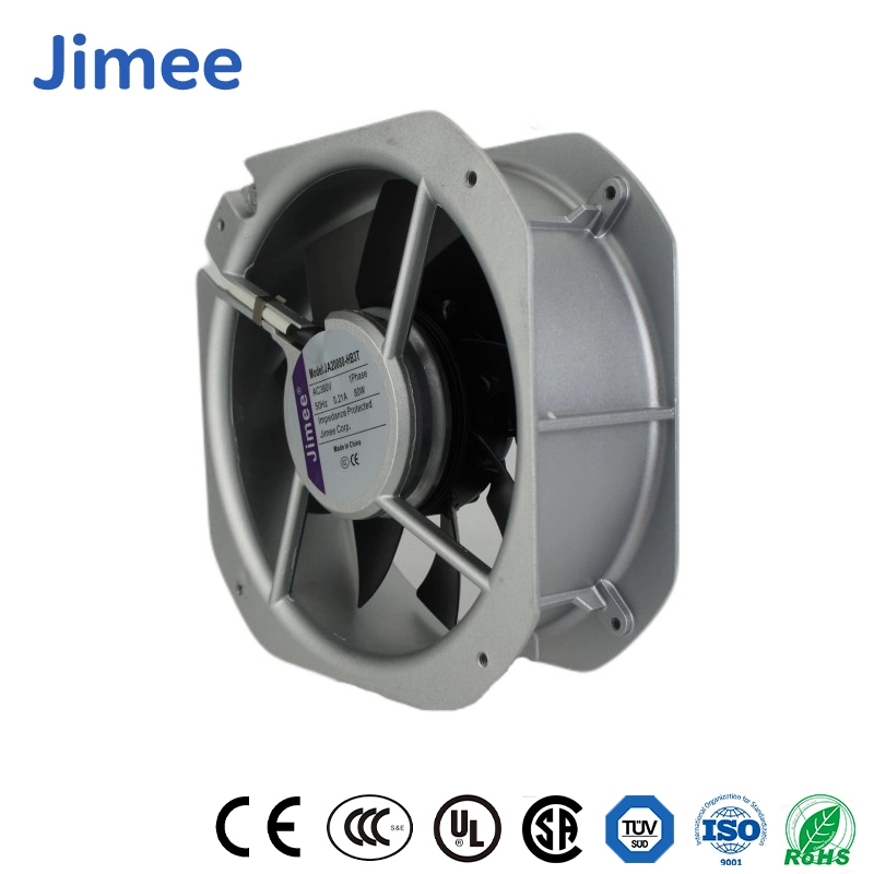 Jimee Motor China Axial Box Fan Manufacturing Glass Fiber Blade Material Jm20072b2hl 206*206*72mm AC Axial Blowers/Industrial Axial Fan for Air Ventilation