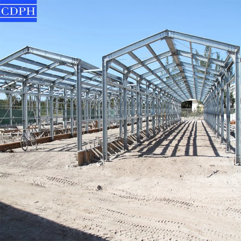 Préfabriqué à structure en acier léger à châssis haut Construction de bâtiment Préfab Entrepôt de l'atelier de stockage Shed