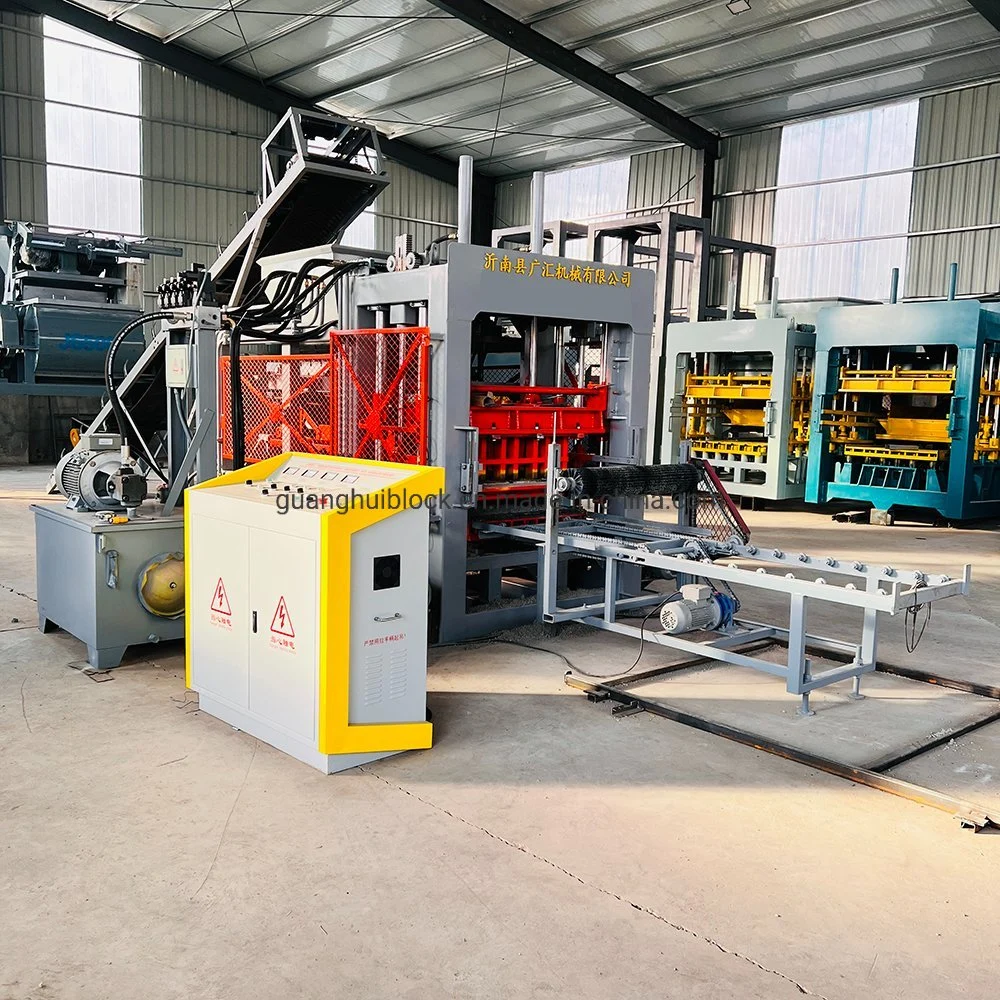 Qt8-15 Full Automatic High Capacity Cement Concrete Hollow Paving Brick Block Production Line