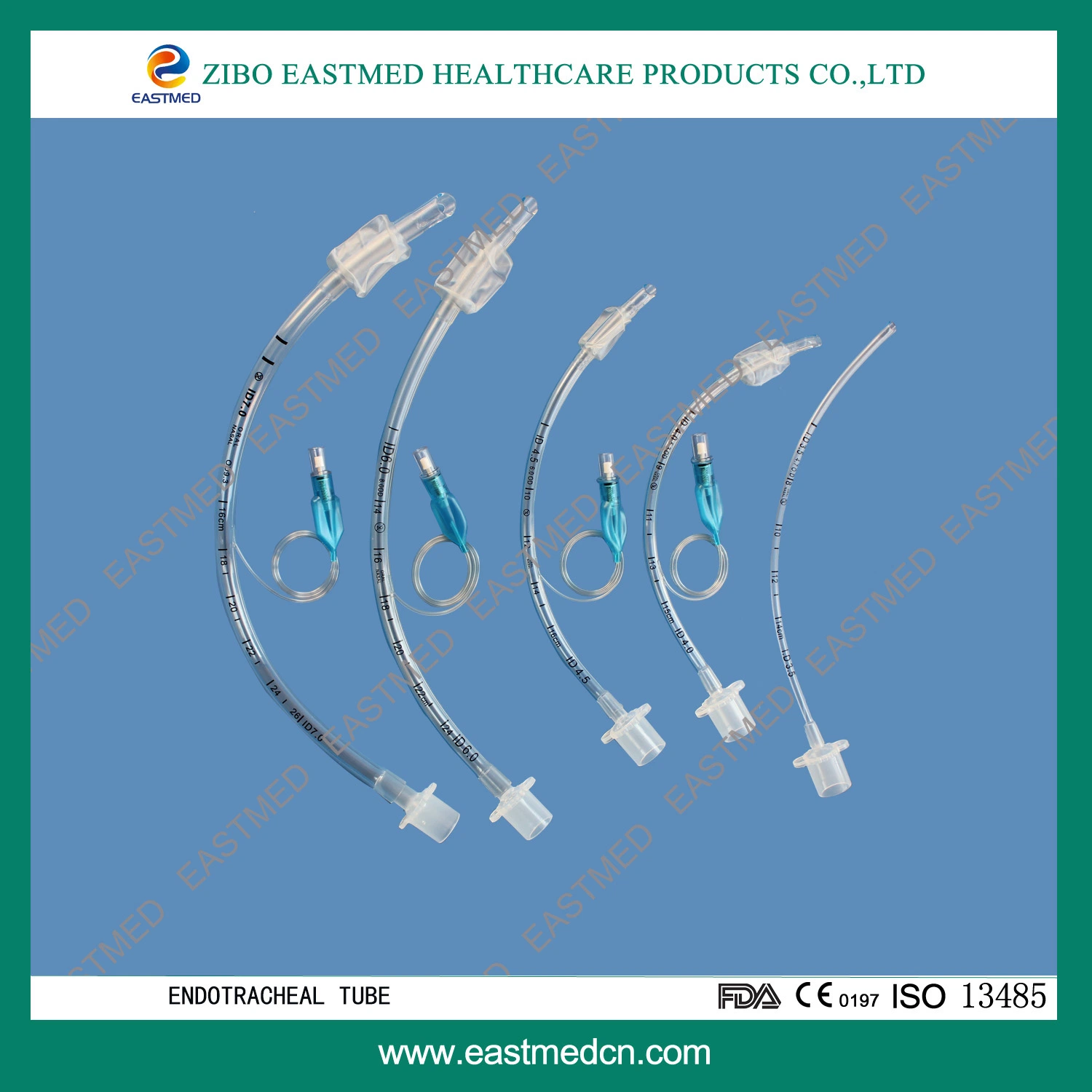 20PCS/Box Plastic Carton Single Packed Medical Endotracheal Tube Hot Sale