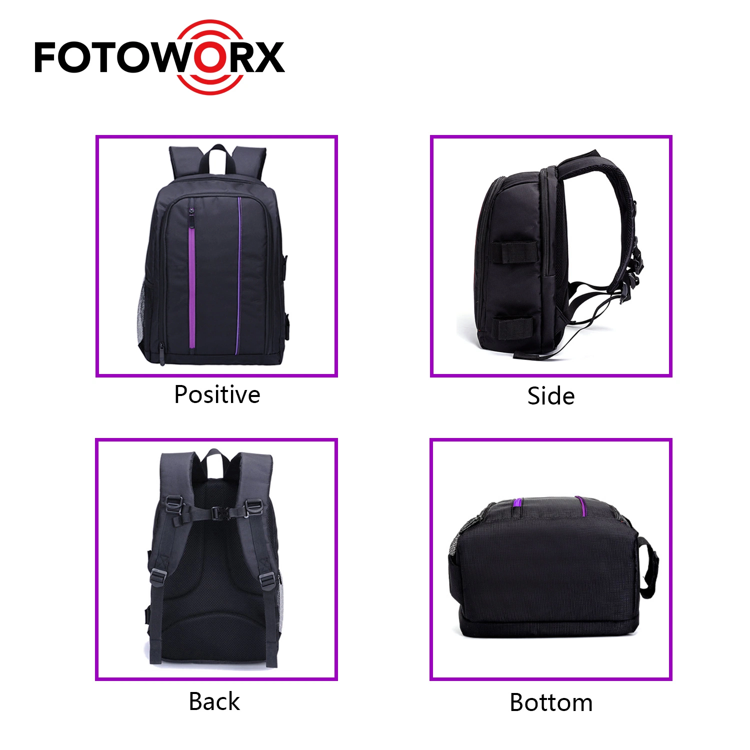 Bolsas Mochila cámara compatible con el lente de cámara DSLR Accesorios trípode