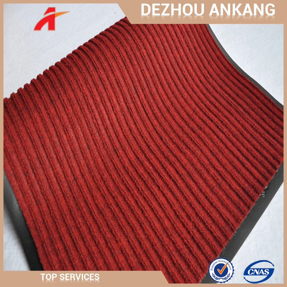 1.3mm PVC Backing Anti-Slip Double Stripe Carpet for Corridor