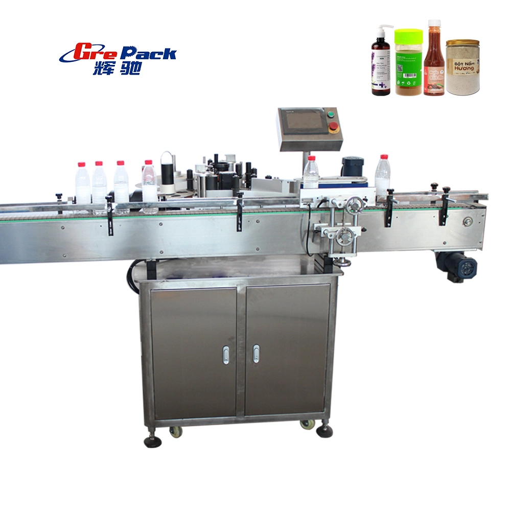 Full Automatic Round Bottle Labeling Machine with Batch Number Printing