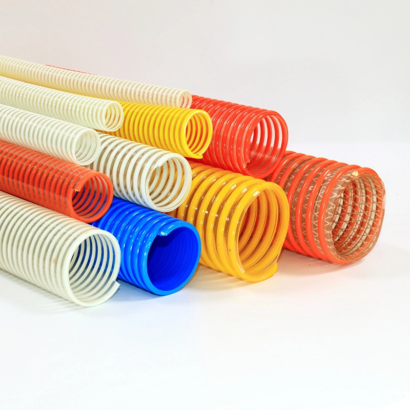 Colorful 10/12 Inch High Temperature PVC Helix Suction Hose Pipe