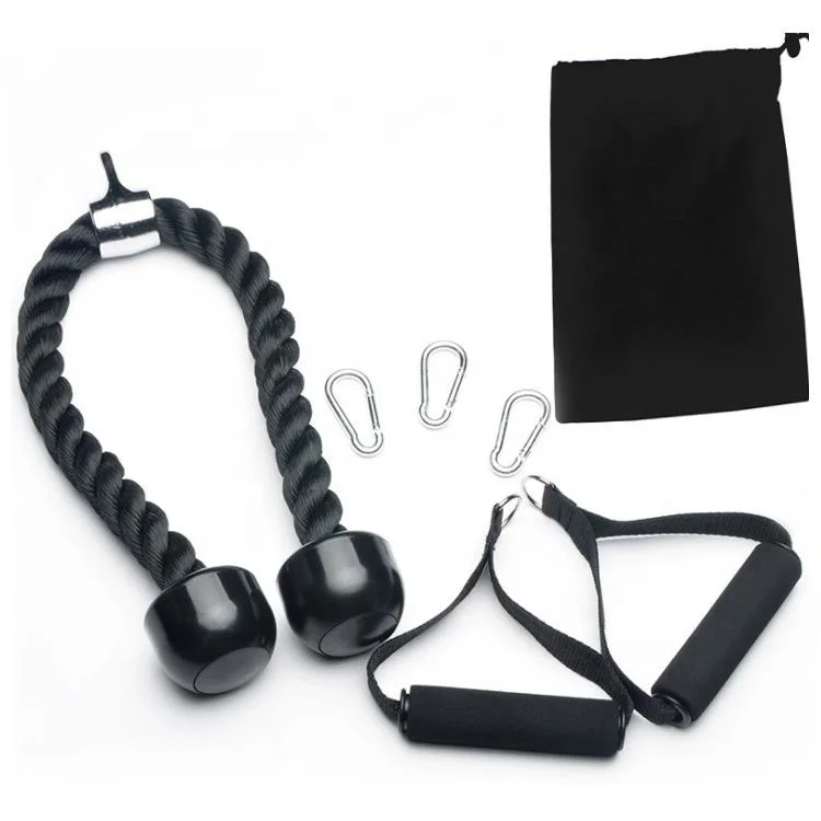 Heißer Verkauf Fitness Riemenscheibe Kabel-Sets Einstellbare Lade Pin Trizeps Seil Home Gym Ausrüstung Hebeseil