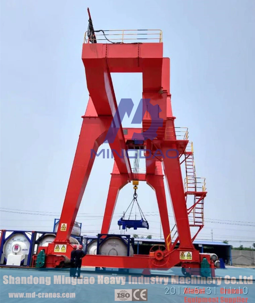 Mobile Electric Trolley Double Beam Lifting Equipment Gantry Cranes