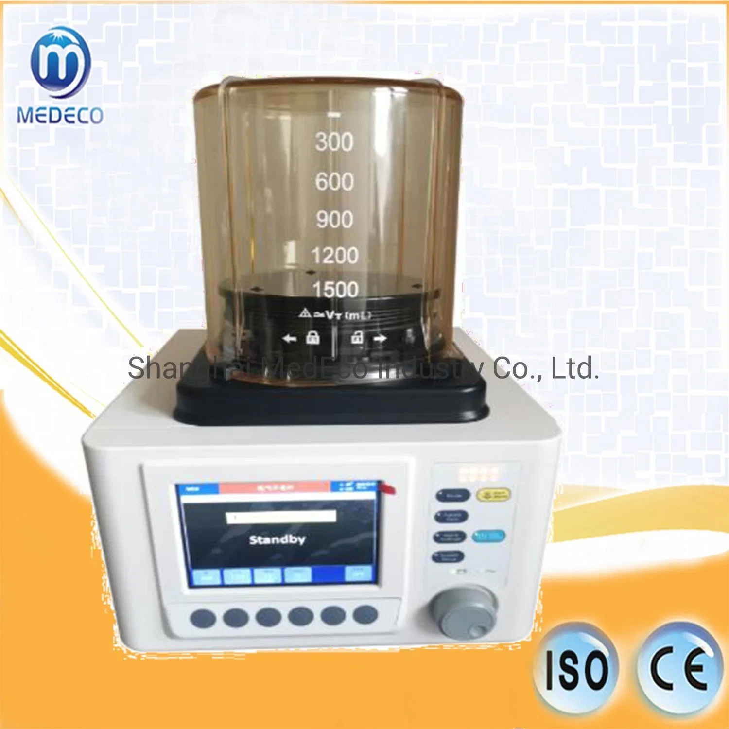 Pet Hospital Devices Veterinary Anesthesia Ventilator with Touch Screen