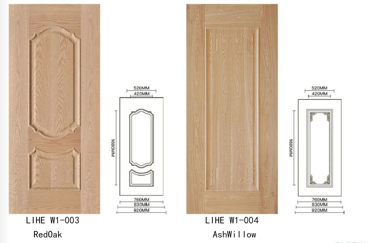 Molding Veneer Door Panel Home Wooden Skin for Entrance Decoration