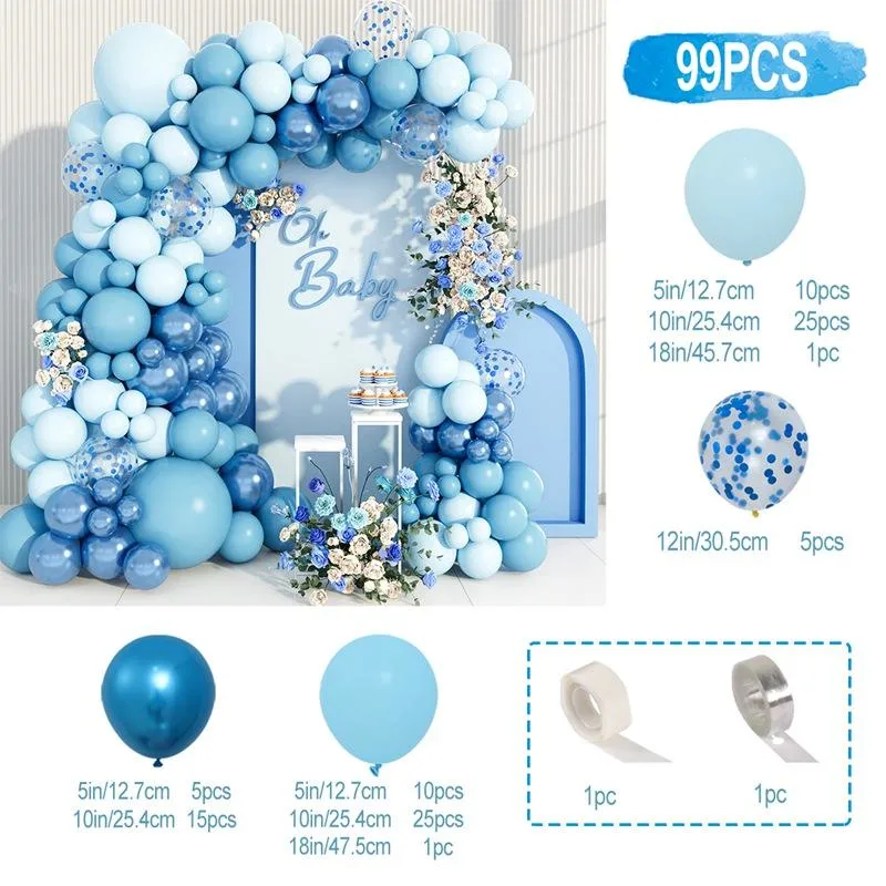 Competitive Price Manufacture Luxury Balloon Garland Kit Red Pink Gold and Blue Balloon