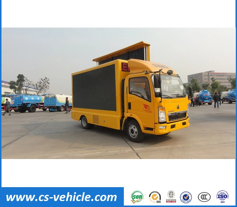 Sinotruk HOWO 4*2 116HP LED Full Color Advertising Truck