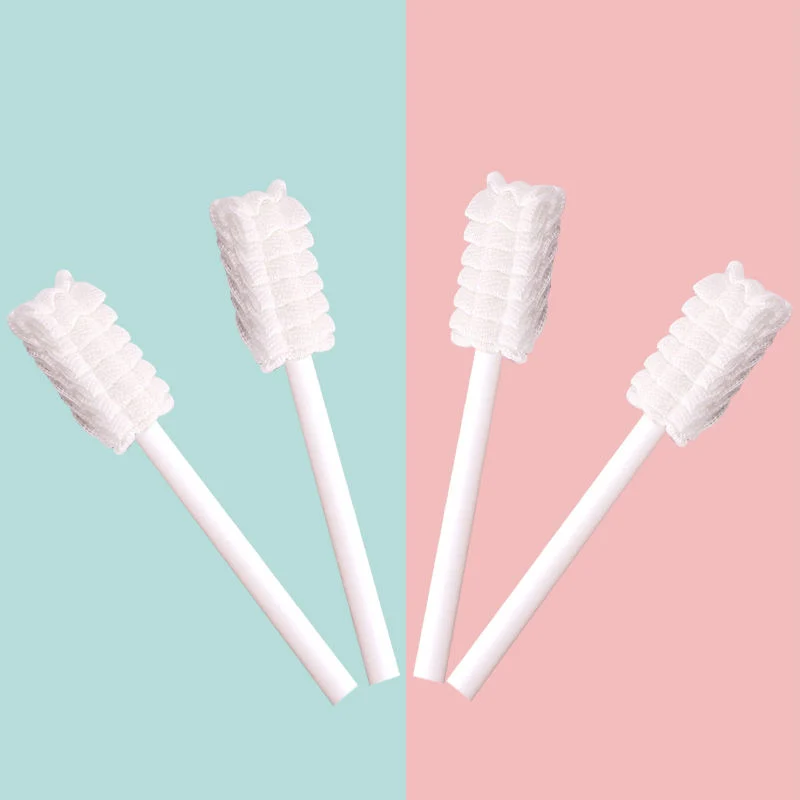 Hot Selling Disposable Cotton Toothbrush Oral Tooth Cleaner