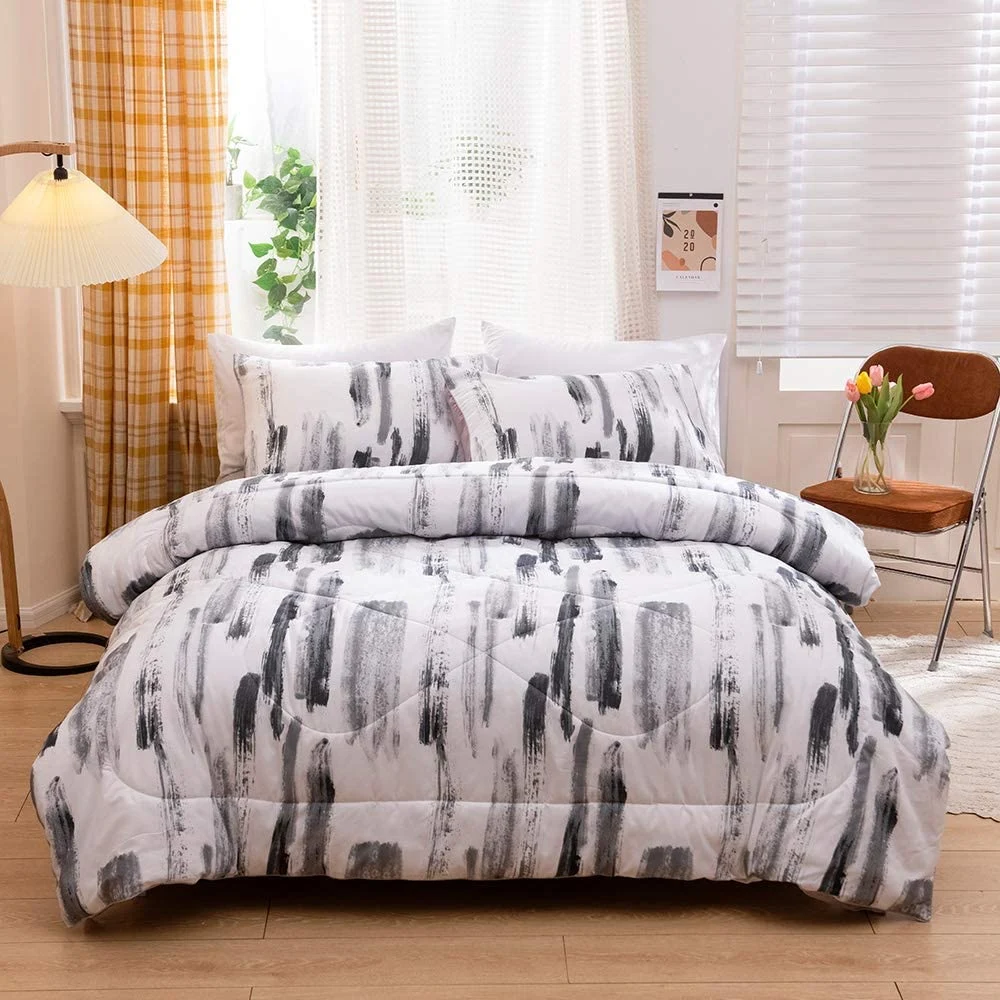 5 Star Hotel Used Super Soft Printed Fabric with Hollow Fiber Filling Luxury Quilt Duvet