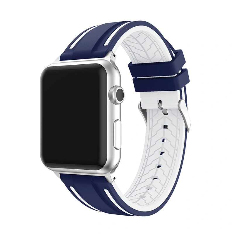 Silikonarmband Zweifarbiges Armband für Apple Watch Series5