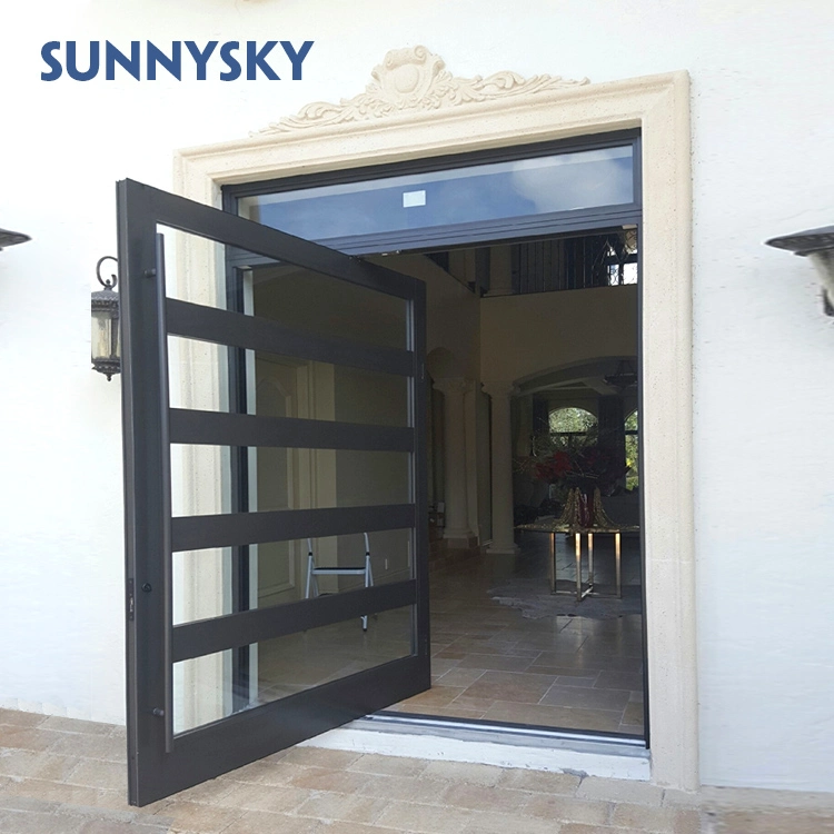 High quality/High cost performance  Bronze Security Copper Entry Pivot Doors