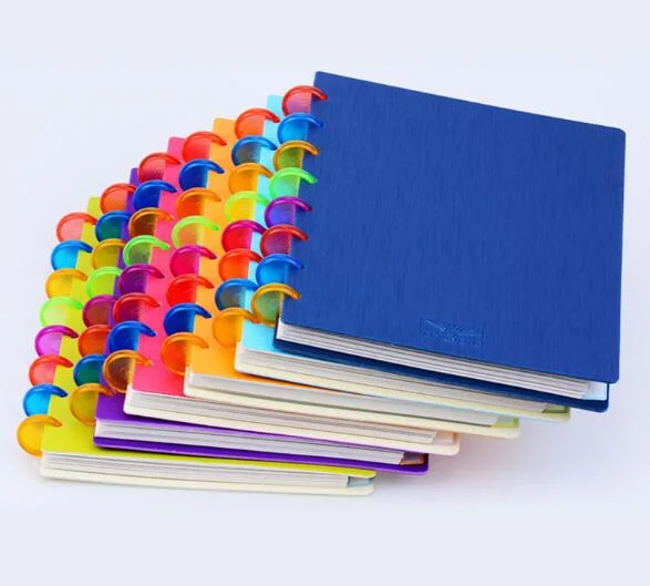 Plastic PP Cover Disc Bound Loose-Leaf Notebooks