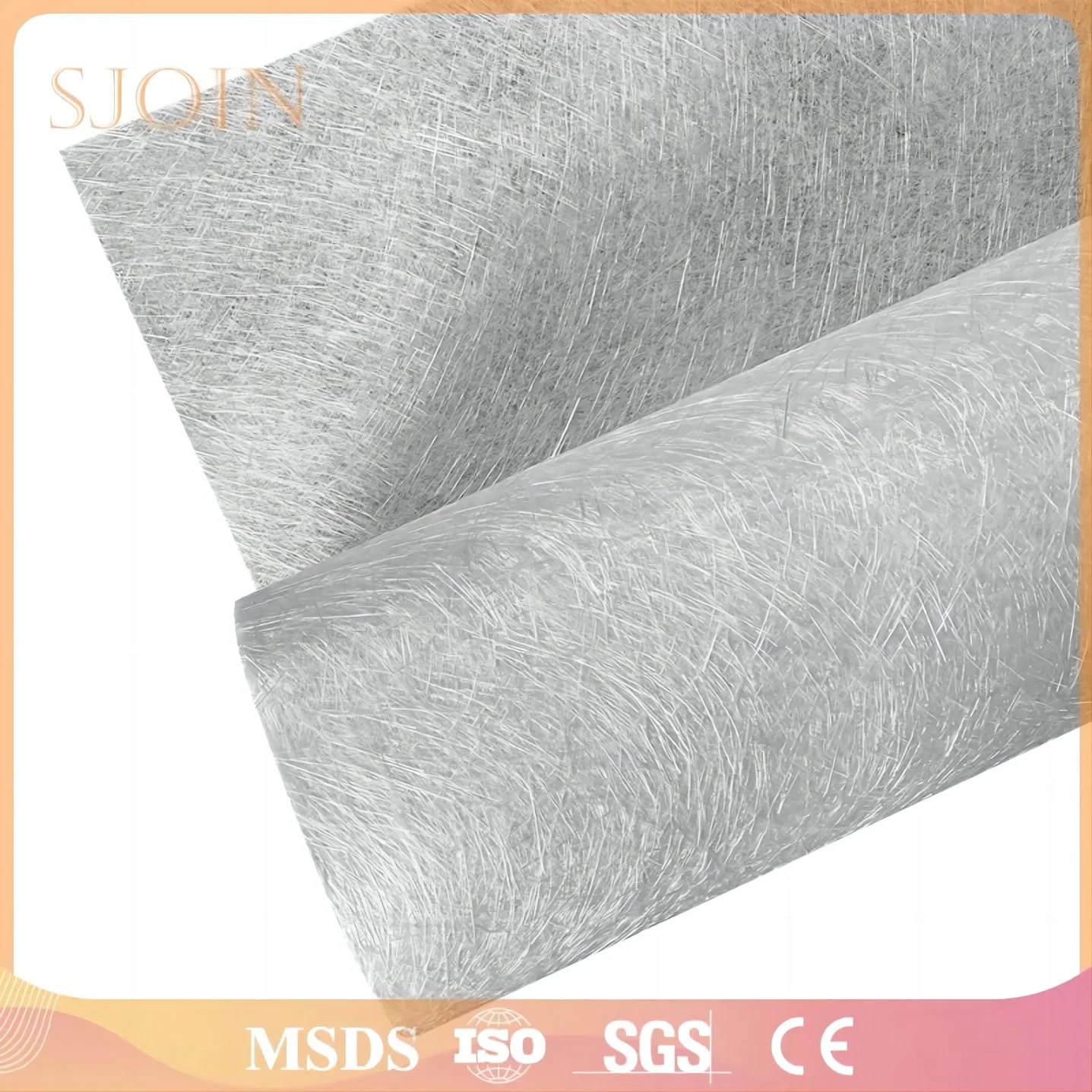 Insulation 30GSM 50GSM 90GSM E Glass Fiber Fiberglass Surface Tissue Mat Veil