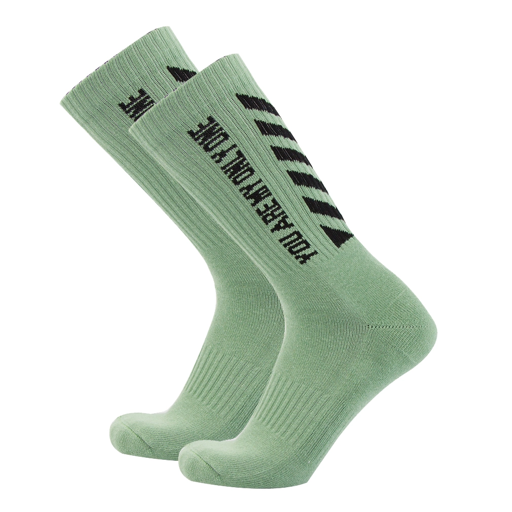 Custom Unisex Fashion Casual Women Men Cotton Wholesale/Supplier High Elastic Crew Socks