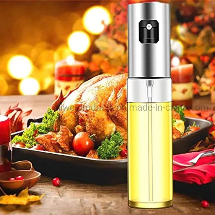 Food-Grade Glass Oil Dispenser Bottle for Barbecue, Making Salad