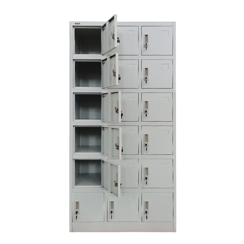 Gym Locker Steel 18 Door Cabinet with Durable Lock Keylock Locker