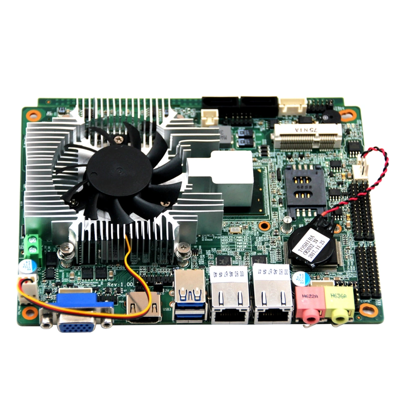 Chipset Intel G3 de arena móviles/Ivy Bridge hm77 QM77 I5-3210 a bordo de la pantalla Dual DDR3 de 1*2*6*COM LAN WiFi/4G/GPS/mini de 3,5 pulgadas de la tarjeta SIM Tarjeta madre