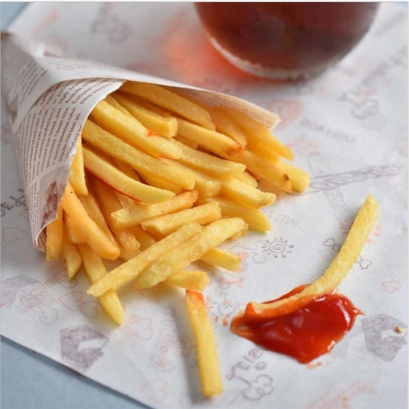 La camisa del Pan de panadería de envasado de alimentos encerado papel de los rodillos de ajuste de la Hamburguesa