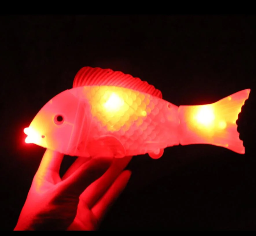 Electric Fish Luminous Music Projection Swing Simulation Animal Interactive Robot Fish Toys for Cat Dog Plastic Fish