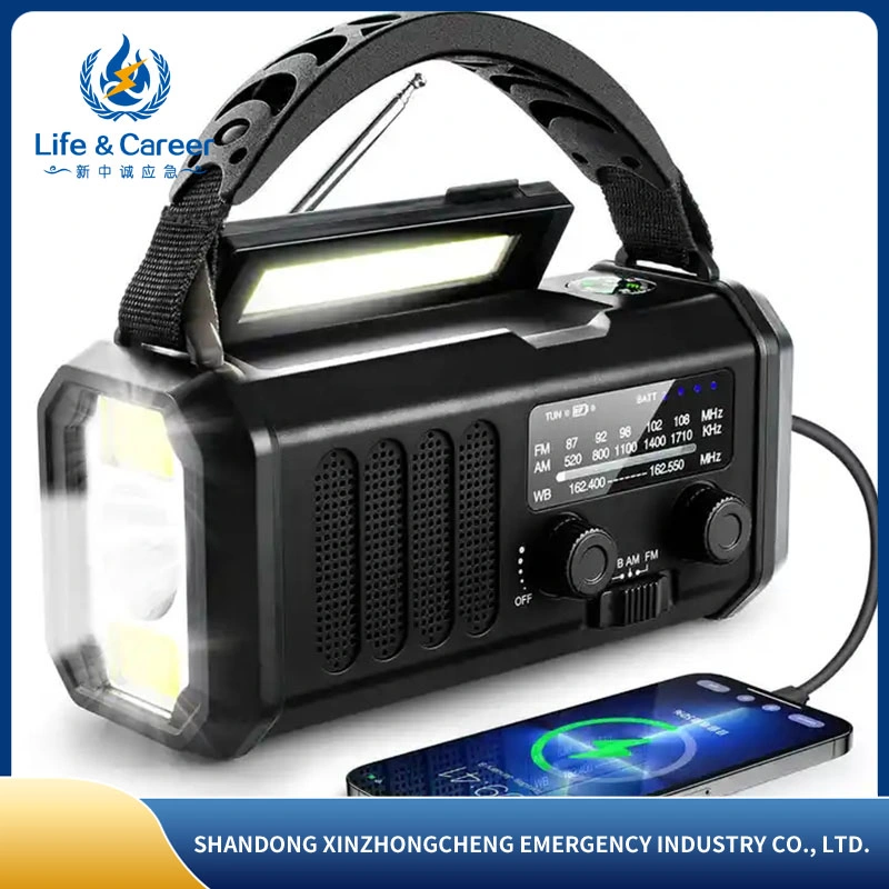 Radio d'urgence portable multifonction radio numérique radio portable avec Lampe de poche SOS