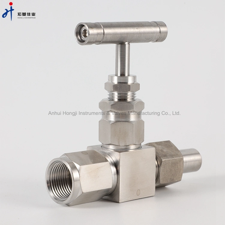 Instrument Parts Pressure Gauge Needle Valve with Dual Ferrules and Male Thread NPT