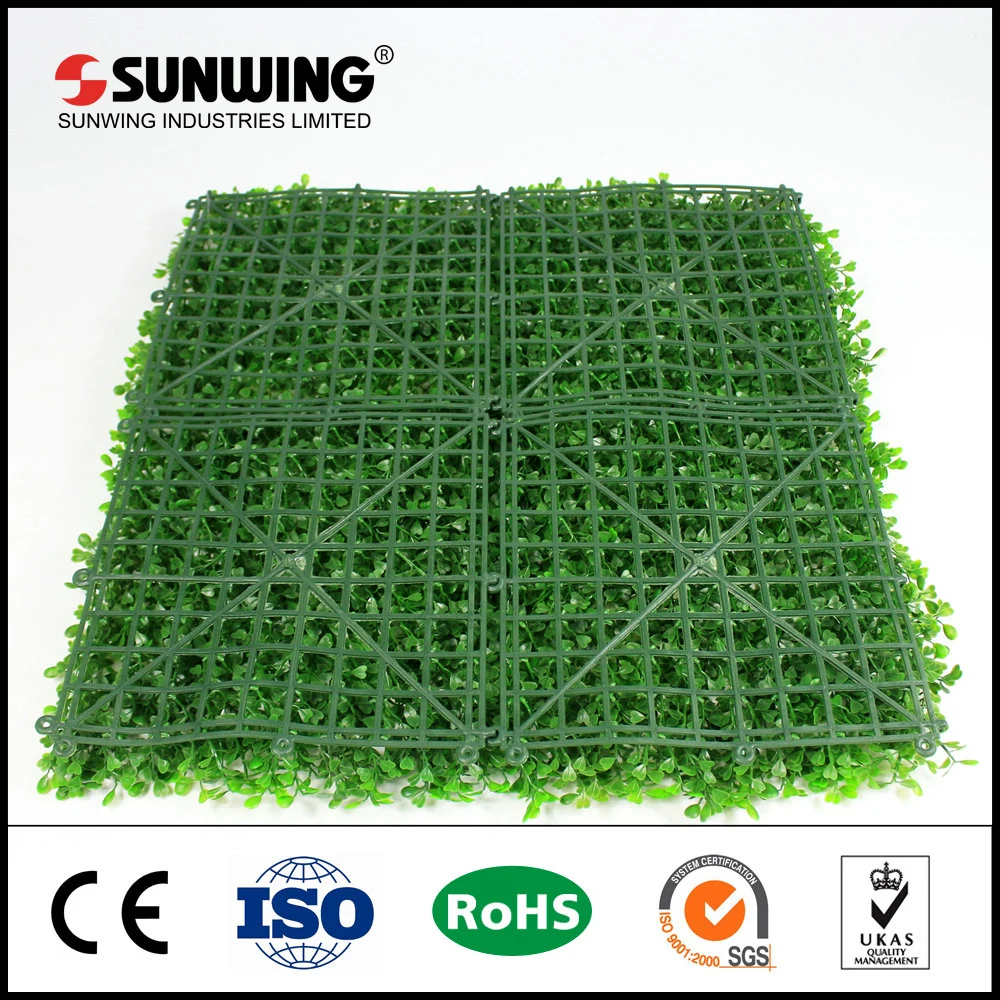 UV Resistant Anti-UV Artificial Boxwood Panel with SGS/Ce