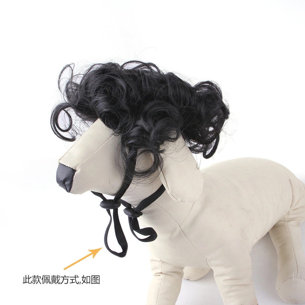Hairstyle Cat Wigs Dog Wigs Pet Costumes for Party Apparel Cosplay Accessories Funny Head Wear Toy
