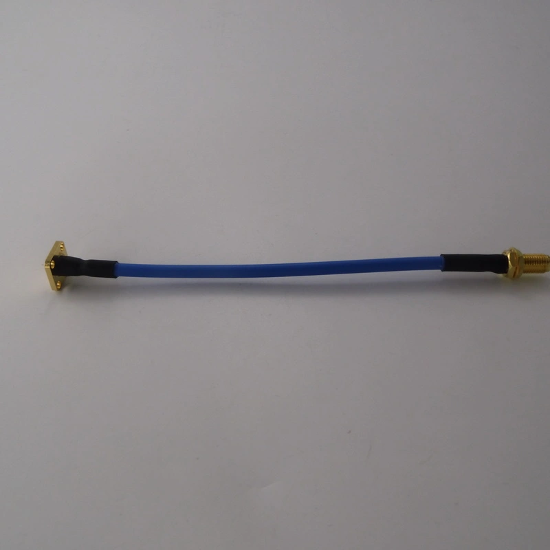 150mm. 141" Semi-Flexible Cable Assembly (Jumper) with Cinch Connector to SMA Female Bulkhead Connector