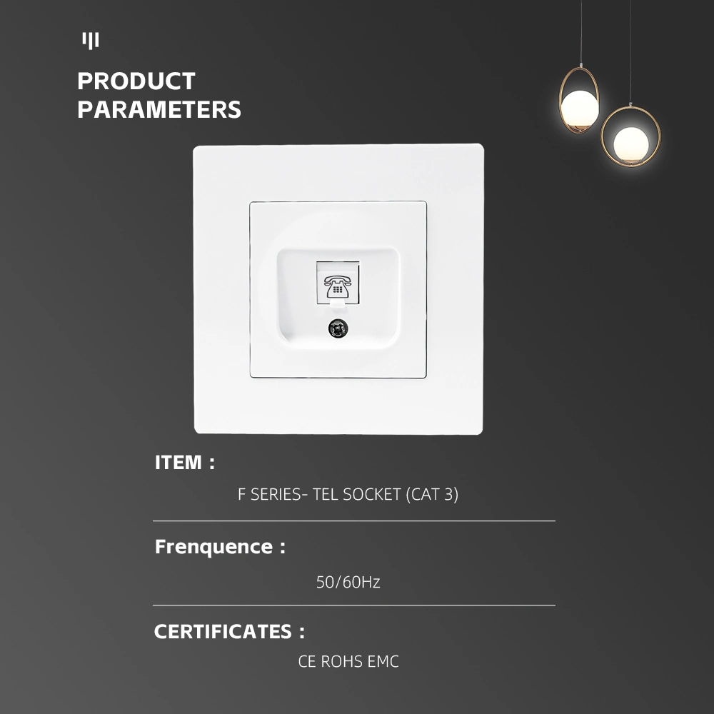 Electrical Tel Socket EU 86 Type Rj11 Telephone Outlet Socket