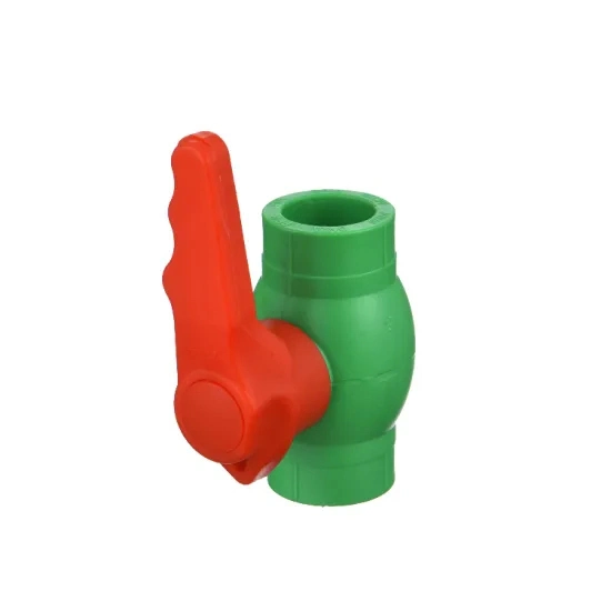 Green PPR Double Union Ball Valve