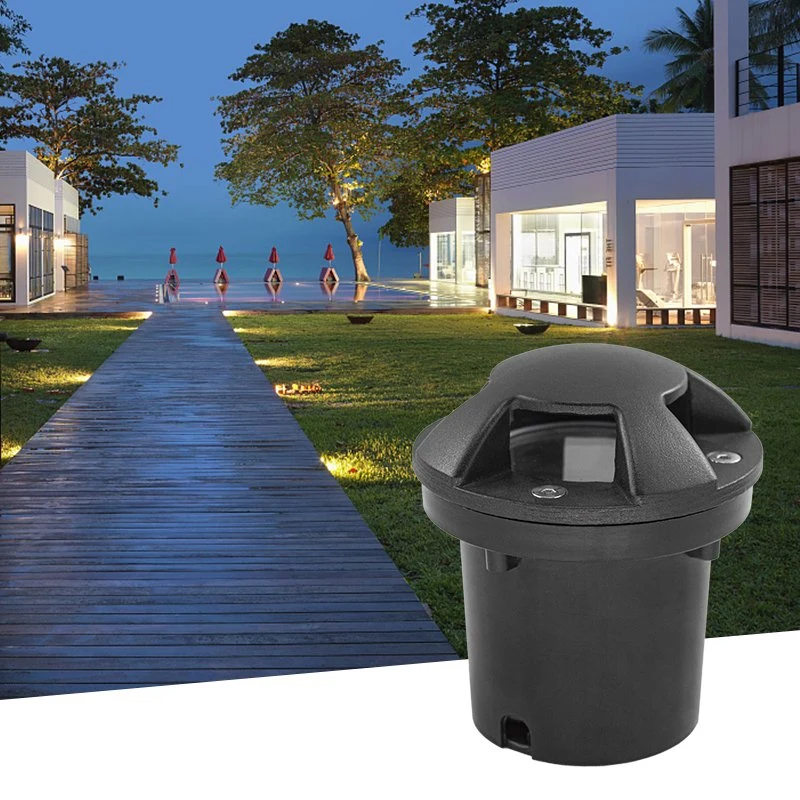 Aluminum Garden Round LED Deck Light Underground for Decoration Yard