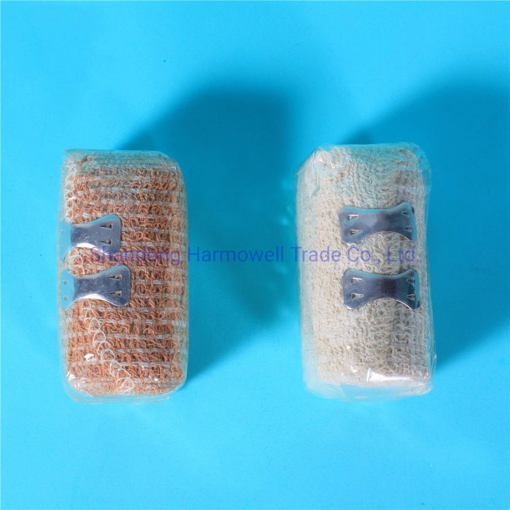 Anthrive Custom Size Crepe Bandage 100% Cotton First Aid Sterile Crepe Bandage Crepe Bandage with Elastic Band Clip