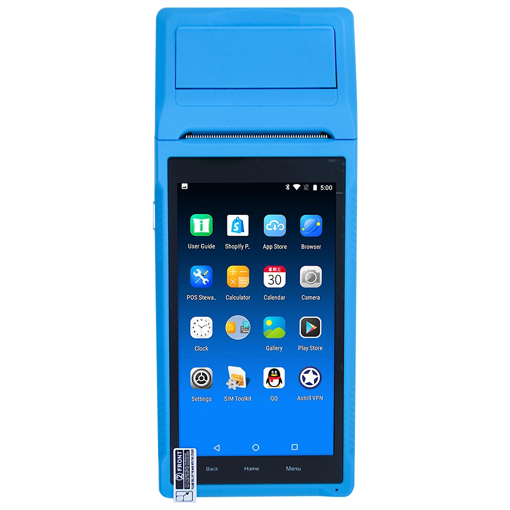 Hot Selling 4G Android Handheld POS Terminal with Receipt Printer for Restaurant