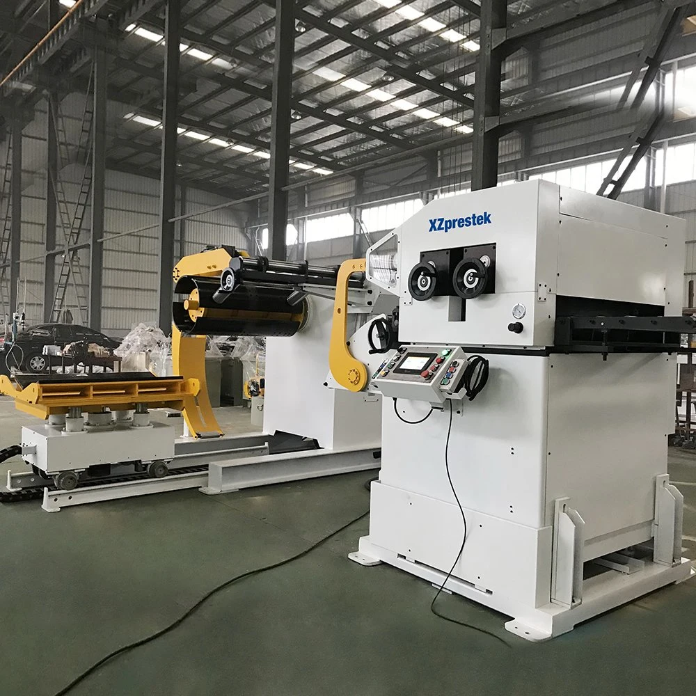 Width 1000mm 3 in 1 Servo Decoiling Straightening Feeder