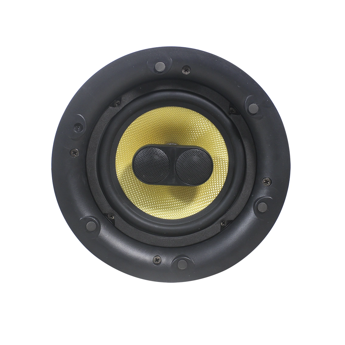 PA System 2 Way 6.5" 50W IP SIP Network in Ceiling Speakers Loudspeakers Support 12VDC or Poe with Dual Voice Coil Tweeter and Remote Control